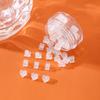 Tapón de Cierre para Pendiente en Caja, Elástico y Adecuado para Prevenir la Caída, Tapón de Goma para Pendiente de Plástico, Tapón de Silicona Transparente para Oreja, Tapa de Tapón de Cierre