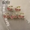 Joyería para Uñas con Diseño de Cerezas Nuevas Transfronteriza Llena de Diamantes Súper Brillante Frutas Coloridas Cerezas Paquete de Materiales para Uñas Portátiles DIY