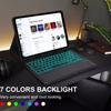 Adecuado para 2025 Lenovo Zhaoyang K10C 10.1 pulgadas Funda Protectora con Teclado Bluetooth Tablet Inalámbrico Táctil Retroiluminado