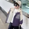 Roupas de Algodão para Meninos Inverno 2026 Nova Roupa Infantil Legal e Bonita Jaqueta de Algodão Acolchoada com Veludo Plus Casaco Roupas de Inverno para Bebês Meninos Jaqueta Corta-vento