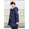 Jaqueta de Penas Média Infantil para Meninos e Meninas, Estilo Coreano, Penas de Pato Branco, Casaco Quente para Bebês e Crianças Pequenas, Acolchoada para Aquecimento de Inverno