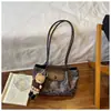 Bolsa de Gran Capacidad para Viajes Diarios Mujer 2025 Nuevo Otoño/Invierno Estampado de Leopardo Estudiante Universitario Bolso de Mano Tote Bolso Cruzado Hombro Único