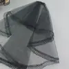 Sombrero Pequeño Lolita Velo de Novia Tocado Lolita Velo Largo Pasador Lo Girl Estilo Gótico Oscuro Hecho a Mano