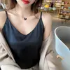 Camisola de Satín sin Mangas para Mujer, Top Sexy para Verano, Corte Holgado, Camiseta Interior sin Mangas, Prenda Interior de Moda para Trajes
