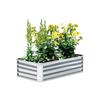 Zhixiao Macetero Rectangular de Hierro Ondulado Personalizado Caja de Flores de Hierro Banda de Aislamiento para Paisajismo Vial Macetero de Plantas Verdes Municipales