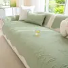 2026 Novo Almofada de Sofá de Chenille com Formato Irregular Universal para Todas as Estações Peça Única Fixa Antiderrapante Almofada de Assento de Sofá Resistente a Arranhões de Gato