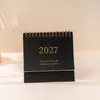 Nuevo Calendario 2027 Simple y Fresco Adorno de Escritorio Creativo Planificador Versión en Inglés Calendario