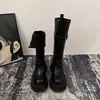 Bestseller 2024 Chica Moderna Estilo Hong Kong Temperamento Retro Botas de Moda Zapatos de Mujer Adelgazantes Elegantes Moda