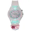 Reloj infantil de color gelatina brillante, juguete de flash colorido, reloj de dibujos animados, fabricantes, venta al por mayor, en stock
