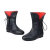 Tallas 34-48 Botas de Mujer para Otoño e Invierno Amazon Estilo Europeo y Americano Punta Redonda Marrón Transfronterizas Tallas Extra Grandes Zapatos de Mujer con Suelas de Goma Suaves