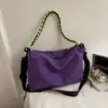 Bolsa Transversal Xadrez de Grande Capacidade Estilo Esportivo Casual Nova Bolsa Tote 2025 Bolsa de Ombro Leve Simples para o Dia a Dia