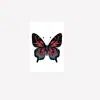 Adesivos de Tatuagem de Borboleta Colorida à Prova d'Água Duradouros Realistas Estilo Ins Fresco e Simples Pulseira Clavícula Tornozelo Cobertura de Cicatriz Adesivos