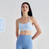 Novo Estilo Sensação de Pele Zero Europeu e Americano Fitness Costas Nuas Sexy à Prova de Choque Sutiã Esportivo Estilo Regata Sensação de Pele Zero Alça Fina Sutiã de Yoga
