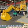 Mini Retroexcavadora Microexcavadora de 2 Toneladas 3 Toneladas Neumáticos Todoterreno con Fuerte Adherencia al Suelo Excavadora Pequeña para Minería