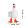 Novo Produto Transfronteiriço Pato Você Dedo do Meio Desenho Animado Pato Resina Artesanato Ornamentos Estátua de Jardim Design Micro Paisagem