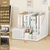 Suporte vertical para arquivos de mesa, suporte simples para livros para estações de trabalho, porta-pastas de mesa, material de escritório e suporte para documentos