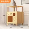 Estante para gatos marco de escalada para gatos ahorro de espacio para apartamentos pequeños plataforma de salto para gatos cama para gatos de múltiples capas marco de escalada para gatos madera maciza marco de escalada para gatos de interior uso en el hogar