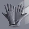 Guantes para Mujer en Otoño e Invierno, Cortavientos y Terciopelo, Cálidos, Pantalla Táctil, Impermeables y a Prueba de Frío, Ciclismo Eléctrico al Aire Libre, Antideslizantes Estilo Hombre