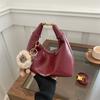 Corea del Sur ins Moda Bolso Dumpling para llevar en la mano 2024 Otoño e Invierno Nuevo Retro Simple Bolso de Hombro Bolso Artístico para Mujer