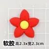 Gravata Borboleta Morango Vermelho Sapatos com Buracos para Gato Chinelos Sapatos Fivela de Sapato Flor Fivela Decorativa Adesivo para Copo de Água Bolsa Cola Macia de PVC Acessórios DIY