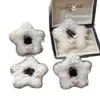 Carta de Inverno: Grampo de Cabelo de Pelúcia Floco de Neve Estrela para Outono e Inverno para Mulheres, Presilha de Cabelo Doce e Fofa Estilo Coreano, Presilha Lateral, Presilha para Franja