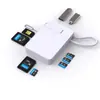Adaptador PhoenixCanopy Tipo-C, lector múltiple en uno para tarjetas de memoria TF y SD, grabador OTG, memoria flash tipo caja de almacenamiento, USB-C para iPad Pro, Huawei, MacBook, lector de tarjetas USB Tipo-C, lector de tarjetas magnéticas multifuncional para teléfonos móviles.
