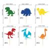 Adornos para Cupcakes de Dinosaurios, Estegosaurio Pterosaurio T-Rex Adorno de Bandera para Pastel para Fiesta de Cumpleaños con Tema de Dinosaurios