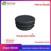 40mm tubo redondo plugue pé almofada interna plugue de aço inoxidável furo plugue plástico plugue interno selo da cabeça do plugue