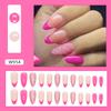 Simple Glitter doce manicure francesa europeia e americana Flash ins estilo unhas postiças produtos acabados pode ser atacado 24 peças