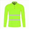 Polo Reflectante Transfronterizo Manga Corta Carrera Nocturna Ciclismo Construcción Secado Rápido Camiseta Reflectante Ropa Reflectante de Seguridad