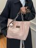 2024 Bolsa Nova Moda Tote High-end Grande capacidade All-match Mulheres Estudantes Universitários Classe Deslocamento Bolsa de Ombro