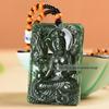 Atacado de fábrica Xinjiang Hetian jade oco Guanyin pingente Dragão Guanyin Jade pingente de jade