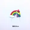 Plug-in de bolo aniversário criativo decoração arco-íris inserção de cartão de bolo bandeirinha feliz aniversário