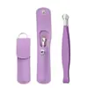Pinza para Pelo de Nariz de Acero Inoxidable del Fabricante, Pinzas para Pelo de Nariz Tipo Prensa de Cabeza Redonda, Recortador de Barba, Tijeras para Cejas, Pinzas para Cejas, Herramienta de Belleza