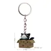 Chaveiro Corrente de Gato Desenho Animado 3D de Plástico, Disponível para Compra Individual ou Atacado