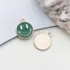 1 Accesorio de Joyería DIY Verde Aleación Esmalte Flor de Cerezo Colgante Llavero Pendientes Accesorios para el Cabello Encanto para Teléfono Venta al por Mayor