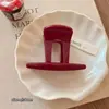 Gipsofila Ano Novo Clipe Vermelho Estilo Chinês Grampo de Cabelo Diamante Estrelado Meio Círculo Médio com Acessórios para Meio Cabelo