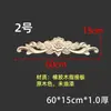Talla en Madera Dongyang Madera Maciza Estilo Europeo Adorno Talla en Madera Estilo Francés Panel Floral Mueble Puerta de Gabinete Tira Larga Moldura de Puerta Panel Floral Largo