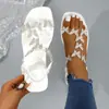 Sandalias Abiertas Transfronterizas Nuevo Comercio Exterior Talla Grande Sandalias Planas de Mariposa para Mujer Estilo Europeo y Americano Sandalias de Playa sin Cierre