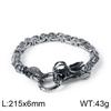 Fábrica en stock directo Moda europea y americana dominante pulsera para hombre personalidad viento nacional pulsera de acero inoxidable