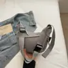 Bolso Cruzado Grande de Estilo Japonés Simple para Mujer 2025 Verano Nuevo Estudiante Bolso Pequeño de Hombro Tela Bolso Dumpling para Mujer