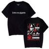 Japonês Anime Ataque Gigante Estampa T-shirt Pure Cotton Street Harajuku Verão Moda Masculina e Feminina Top