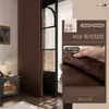 Cortinas Vintage Estilo Francês com Alto Blackout, Novo Modelo 2026, Quarto com Senso de Sofisticação, Sala de Estar com Estilo Mid-Century de Luxo Leve, Cortinas de Chenille