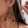 Europeu e Americano Transfronteiriço Personalidade Exagerada Teia de Aranha Aranha Corrente de Clavícula Retrô Gótico Escuro Halloween Colar Joias