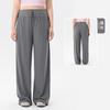 Pantalones Holgados de Cintura Alta con Cordón para Control de Abdomen para Mujeres de Tallas Grandes, Pantalones de Pierna Ancha Holgados Adelgazantes y Disimuladores