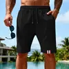 Site Independente Europeu e Americano Transfronteiriço Verão Solto Casual Secagem Rápida Respirável Masculino para Ir ao Trabalho Férias Calças Retas Shorts de Praia para Homem