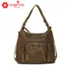 Bolso Bandolera Retro Nuevo para Mujer, Bolso Multifuncional de Tres Vías de Hombro Único/Doble Lavable, Bolso Y2K Europeo y Americano para Mujer