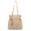 Bolso Tejido de Gran Capacidad para Mujer Nueva Moda Primavera/Verano 2026 Bolso de Hombro Único para Debajo del Brazo Versátil Bolso de Paja Tote para Viajes