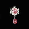 Nuevos Accesorios de Aleación DIY de Moda, Accesorios para el Cabello, Adornos de Flor para la Cabeza, Broches de Pedrería, Colgantes de Piedra Preciosa Gota de Agua, Materiales para Accesorios