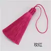 Borla arrugada vertical de seda de hielo de 8 cm, corta y gruesa, resistente a las arrugas, colgante de borla pequeña, borla de flecos para bolso de peine, borla corta y gruesa